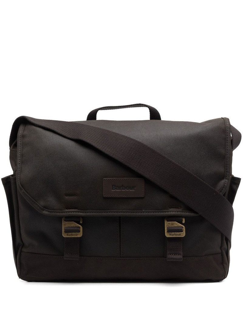 Barbour logo-patch shoulder bag outlook