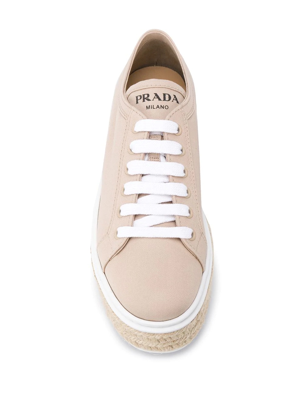 lace-up espadrille sneakers - 4