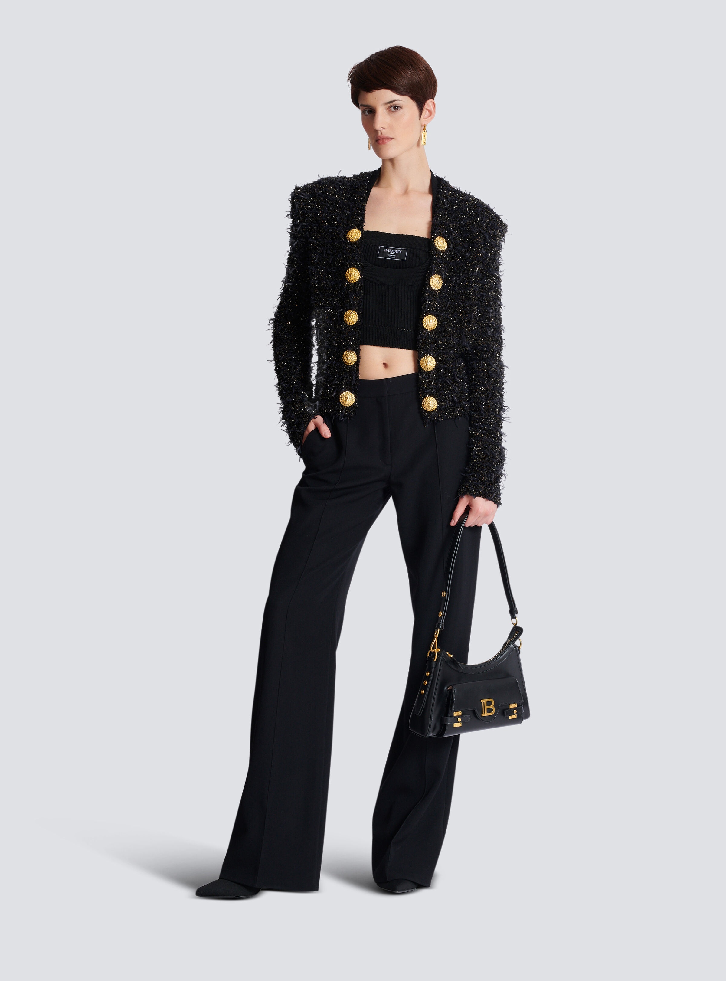 Edge-to-edge tweed jacket - 2