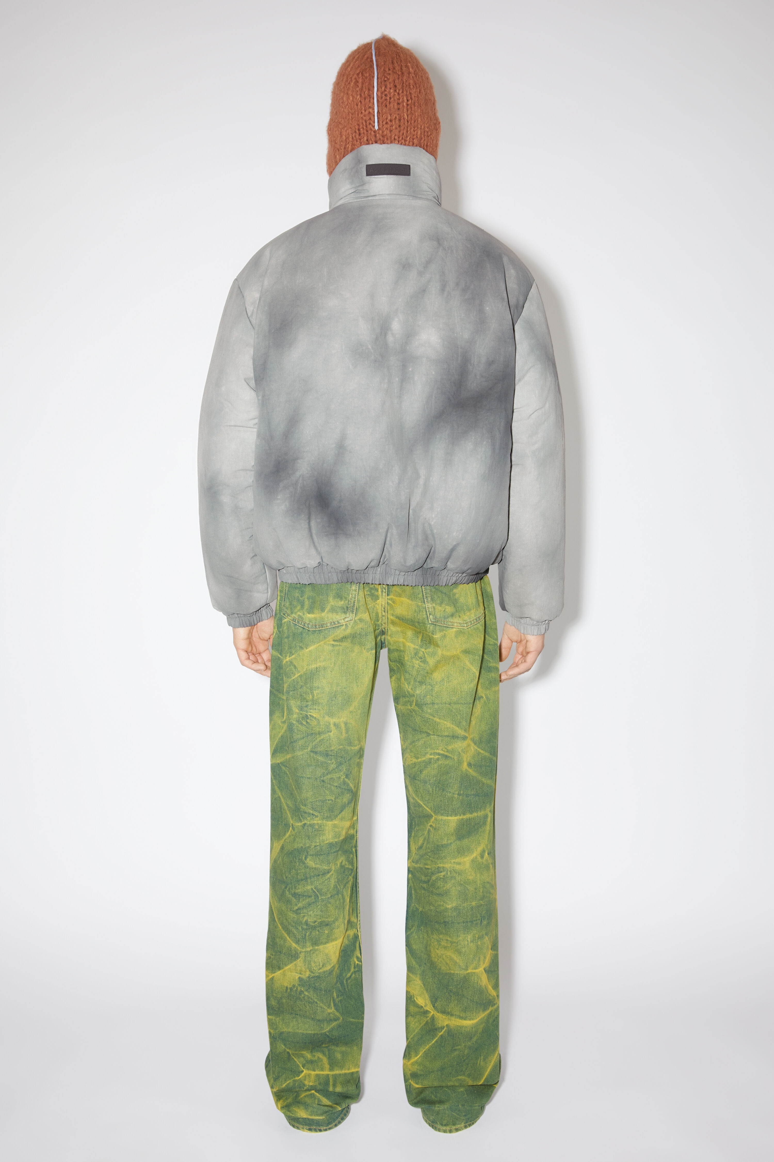 Dyed puffer jacket - Grey - 3