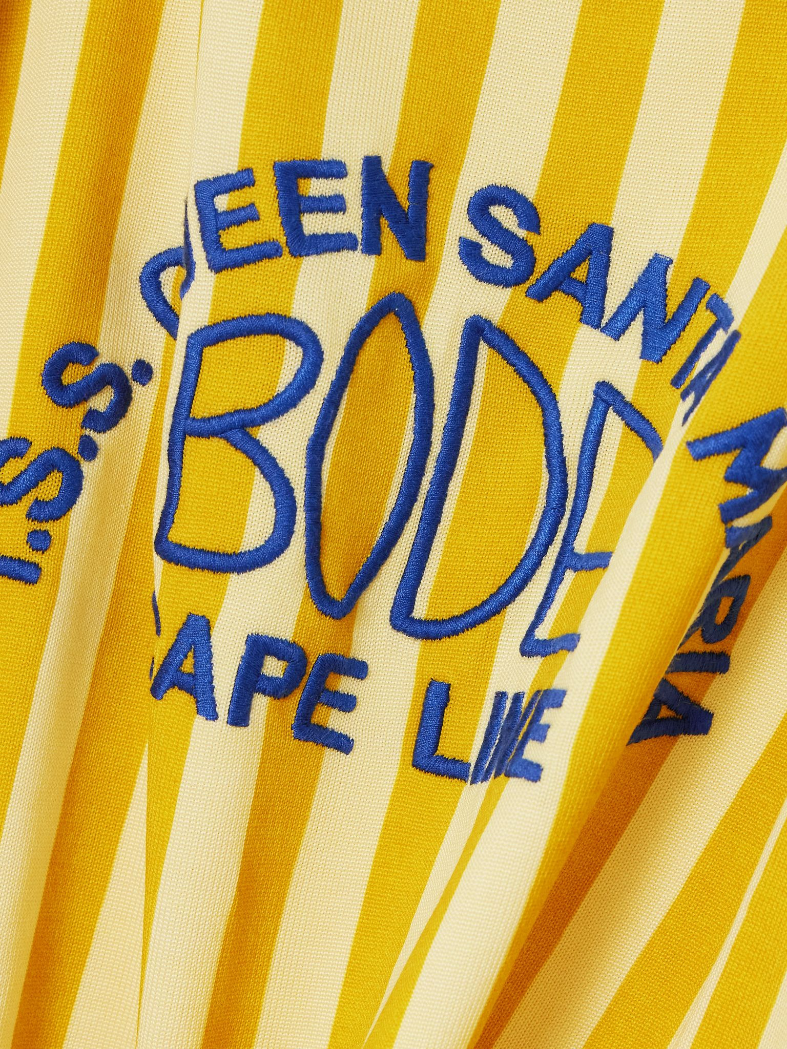 Medalist embroidered striped jersey T-shirt Yellow - 5