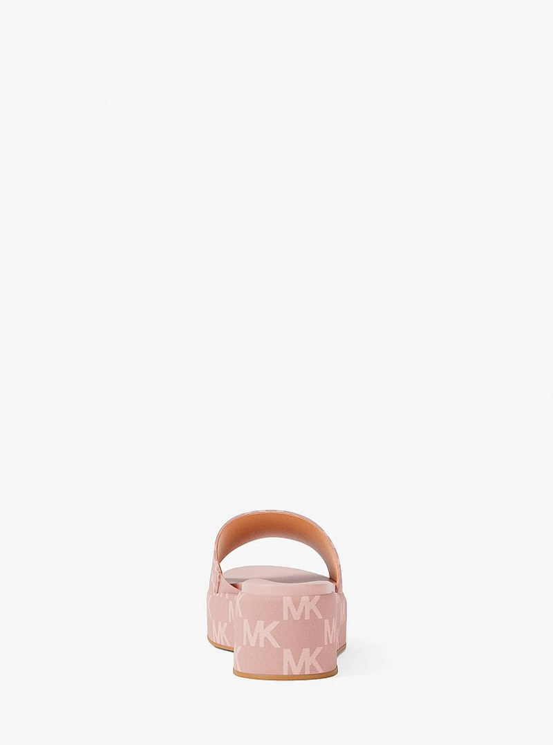 Sadler Logo Jacquard Platform Slide Sandal 4