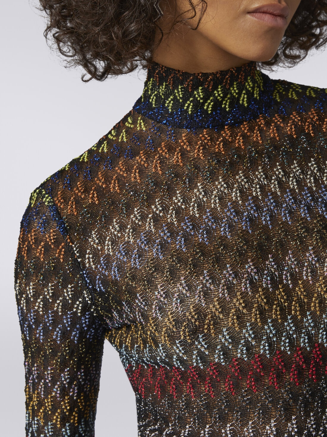 High-neck viscose blend pullover - 5