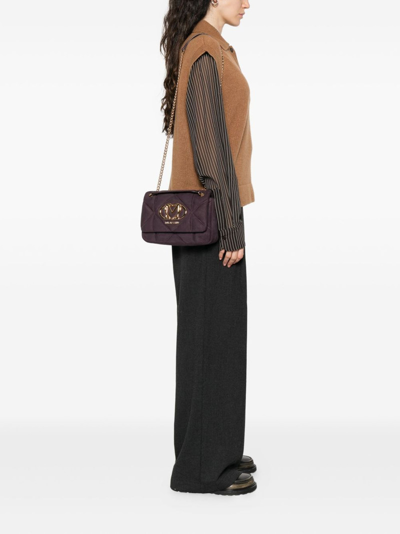 Moschino quilted logo-plaque shoulder bag outlook