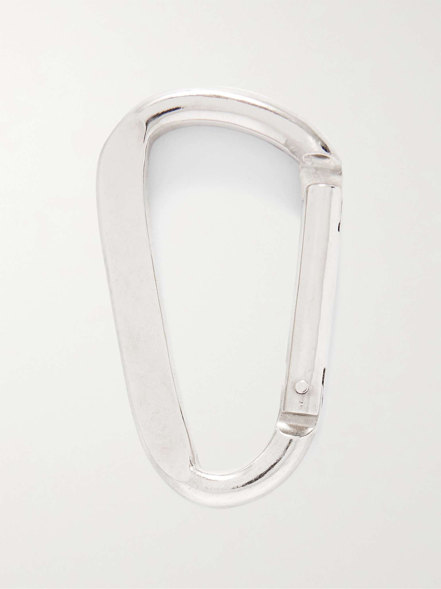 Logo-Engraved Silver Carabiner - 3