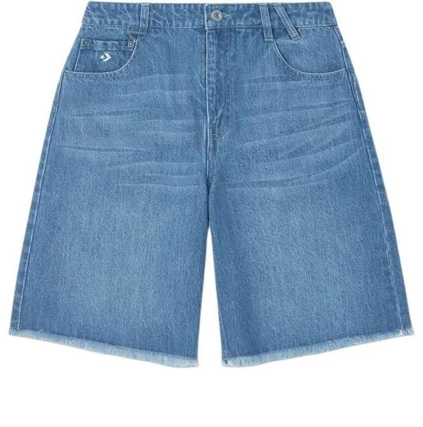 (WMNS) Converse Denim Shorts 'Light Blue Wash' 10027228-A01 - 1