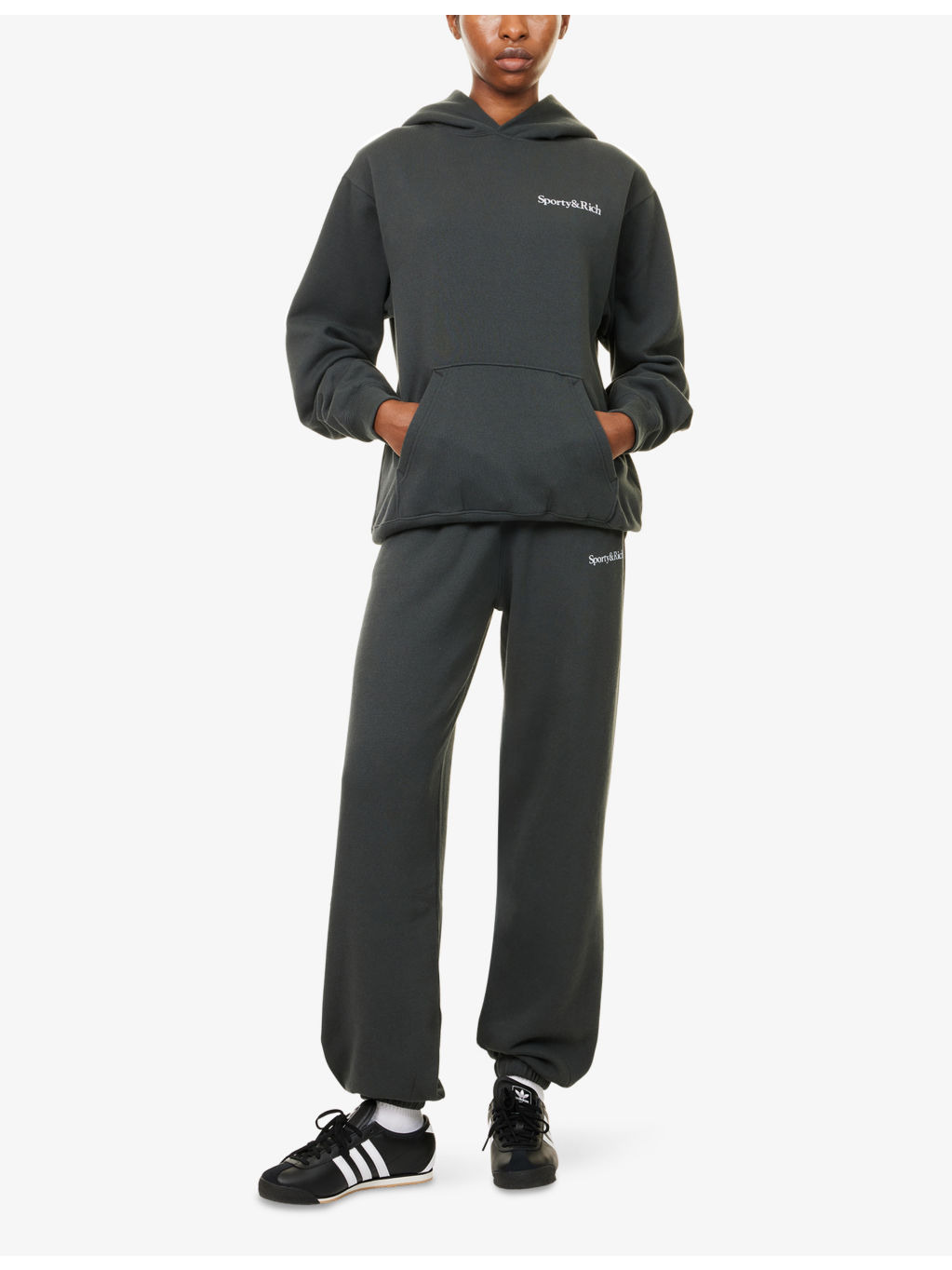 Logo-Print Relaxed-Fit Cotton-Blend Hoody - 2