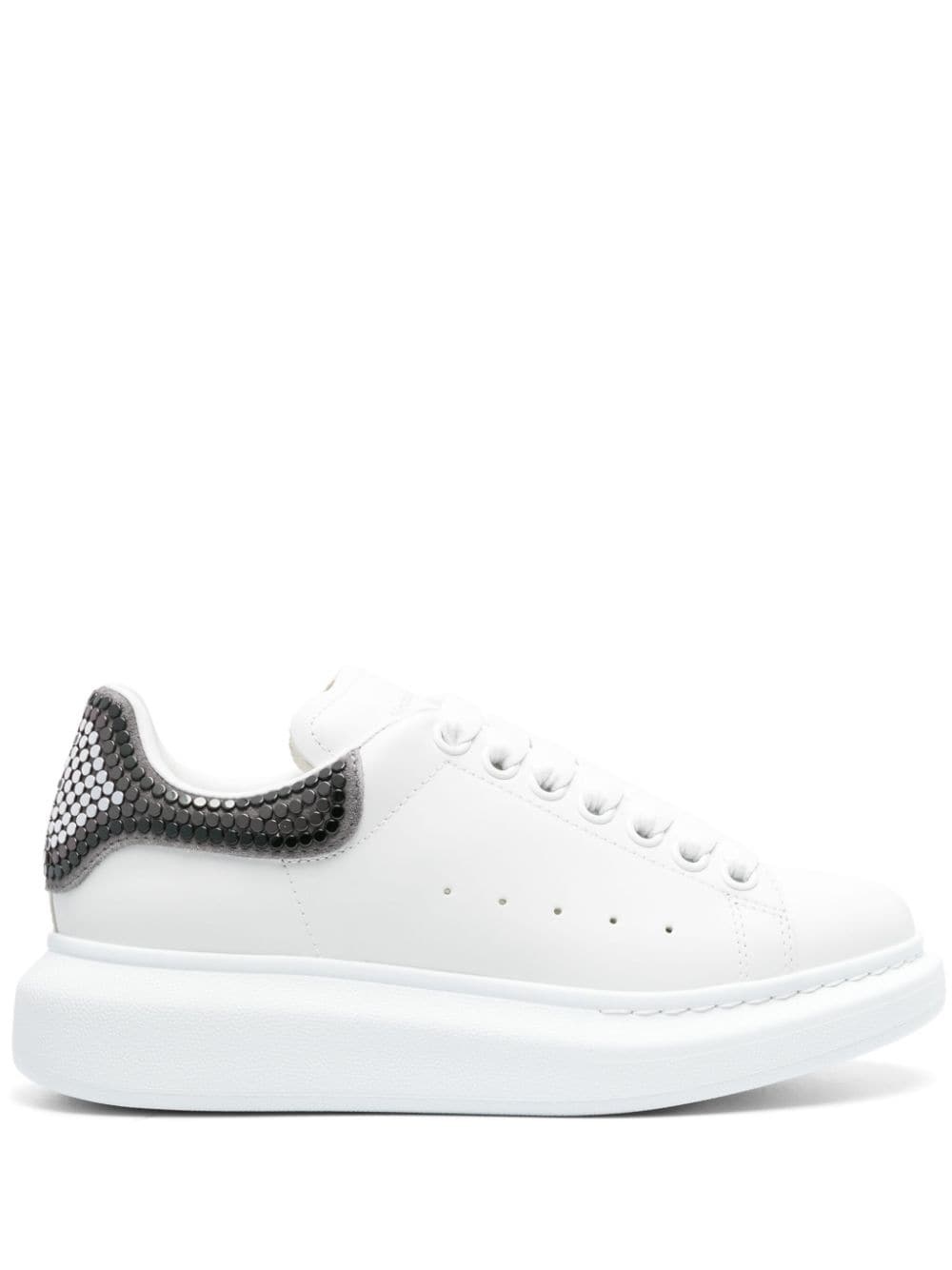 stud-detailing leather sneakers - 1