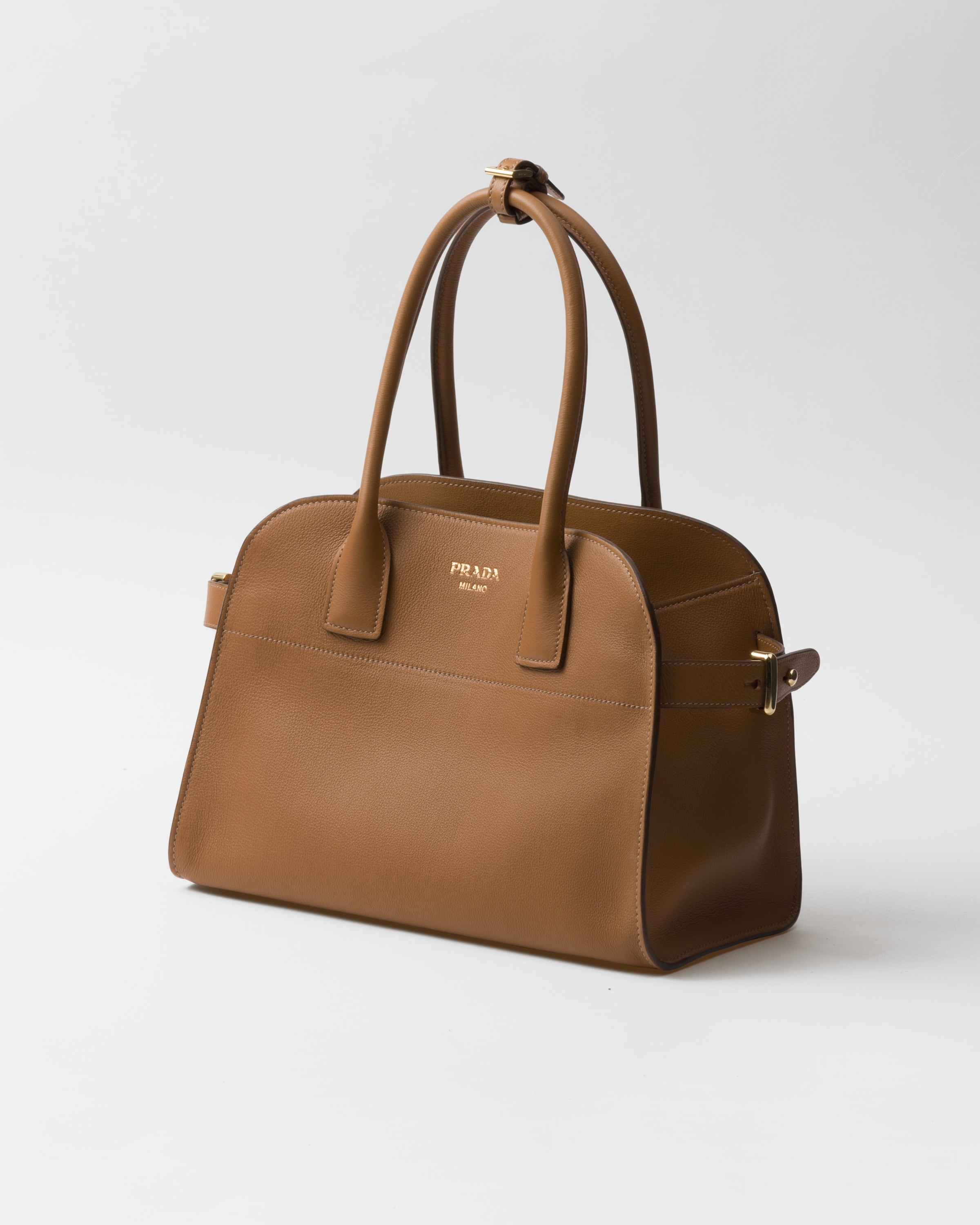 Medium leather tote bag - 3
