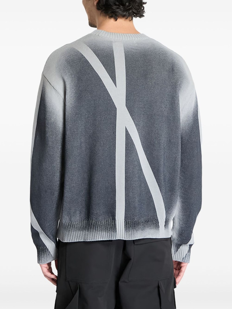 Antenna graphic-pattern sweater 3