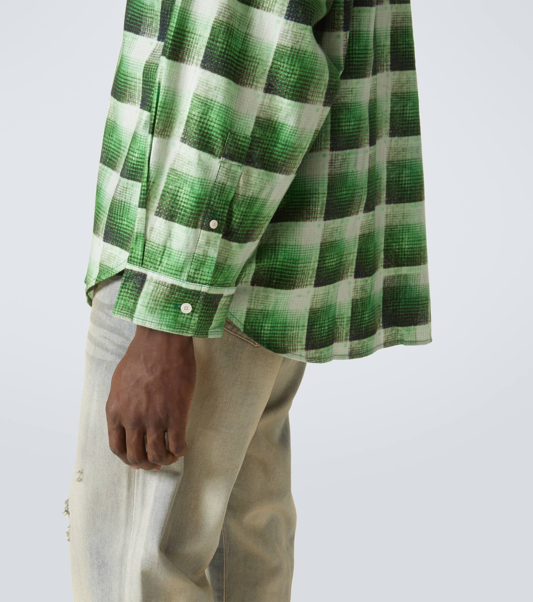 Checked cotton shirt - 6