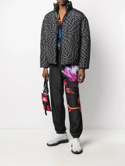 Marcelo Burlon County Of Milan County logo print padded jacket outlook