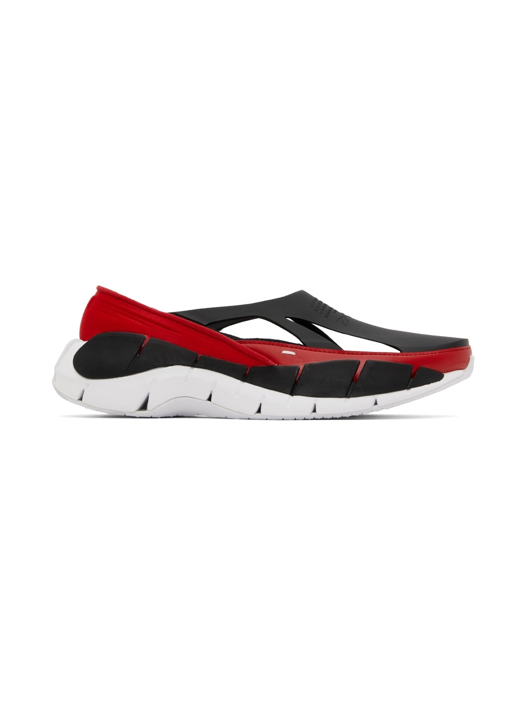 Red & Black Reebok Edition Croafer Sneakers - 1