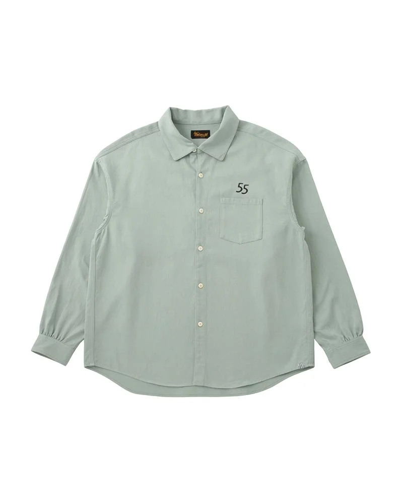 남자의 팔머 Longsleeve 셔츠 빛 녹색 - 1