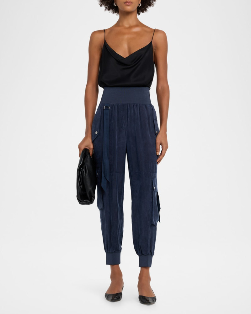 Cinq à Sept Harmony Washed Twill Parachute Pants outlook