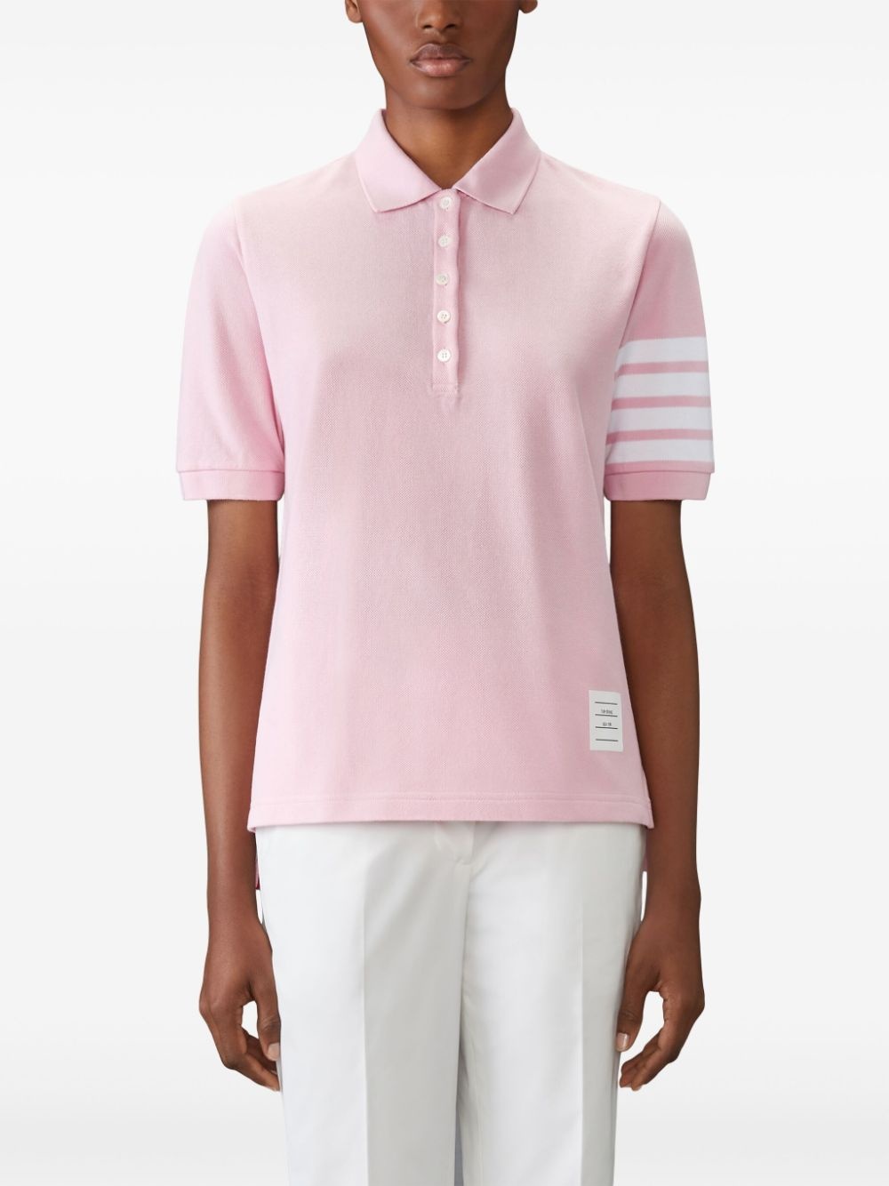 4-Bar piquÃ©-weave polo shirt - 3
