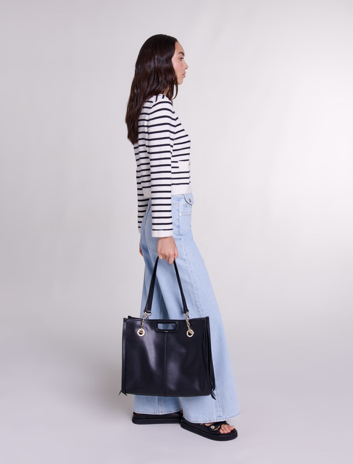 Striped knit cardigan - 3