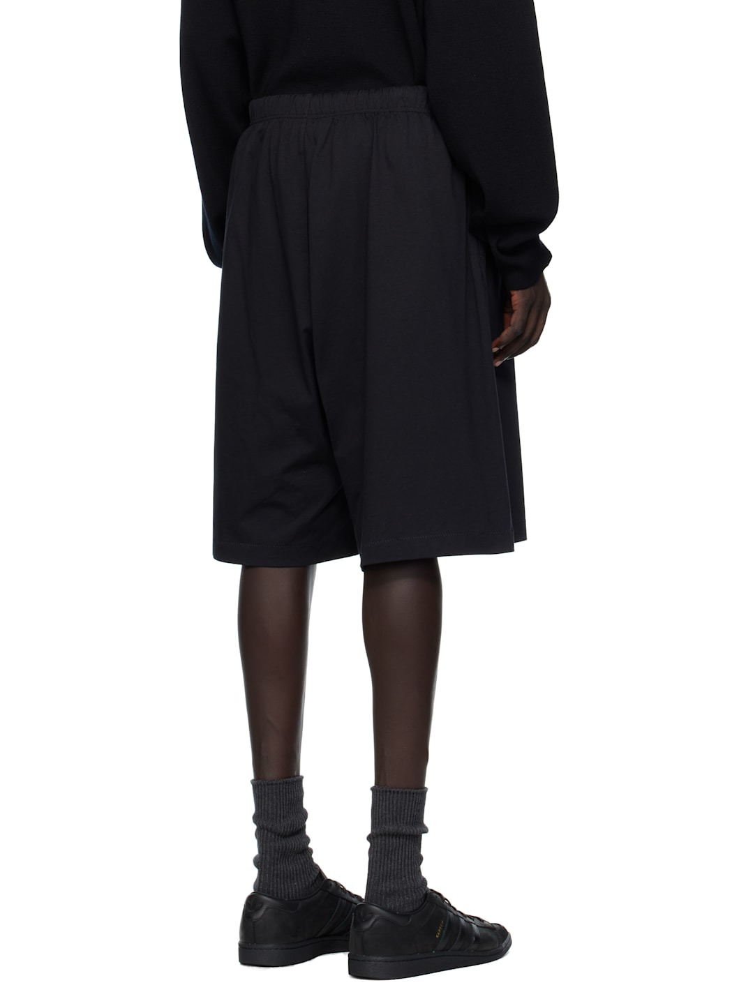 Black Basketball Jersey Shorts - 3