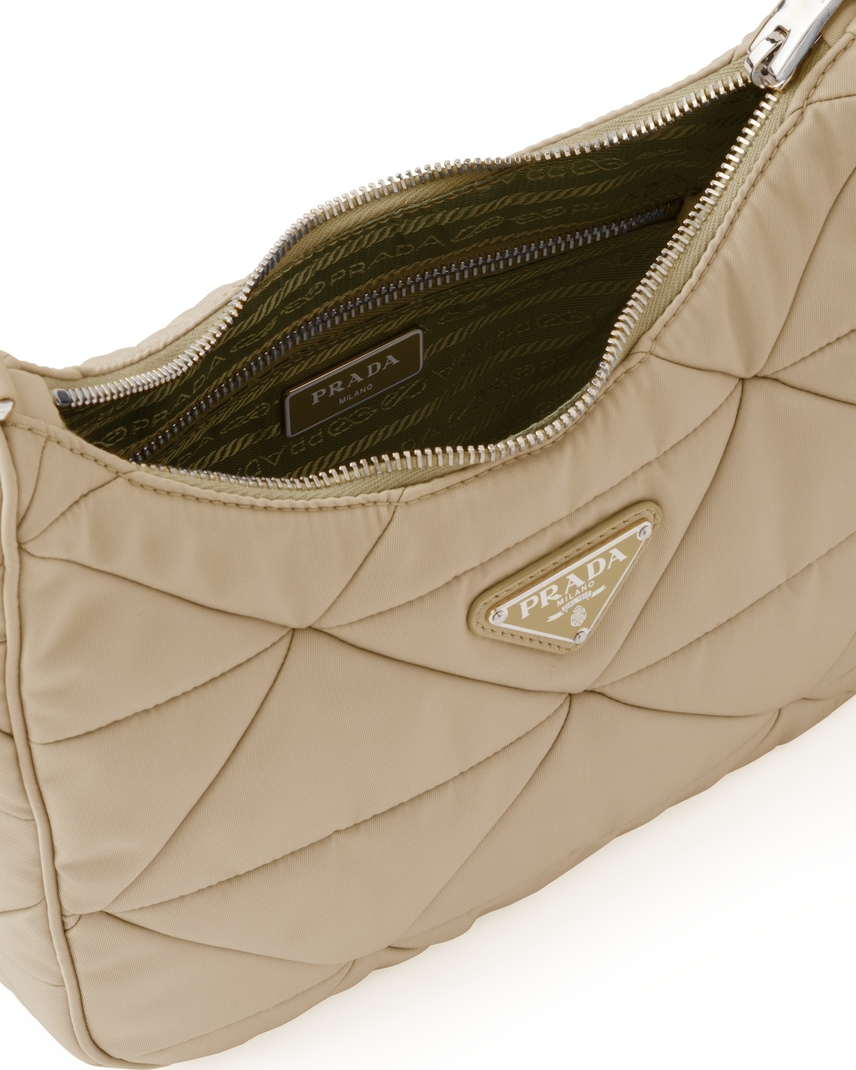 Re-Nylon padded hobo bag - 4