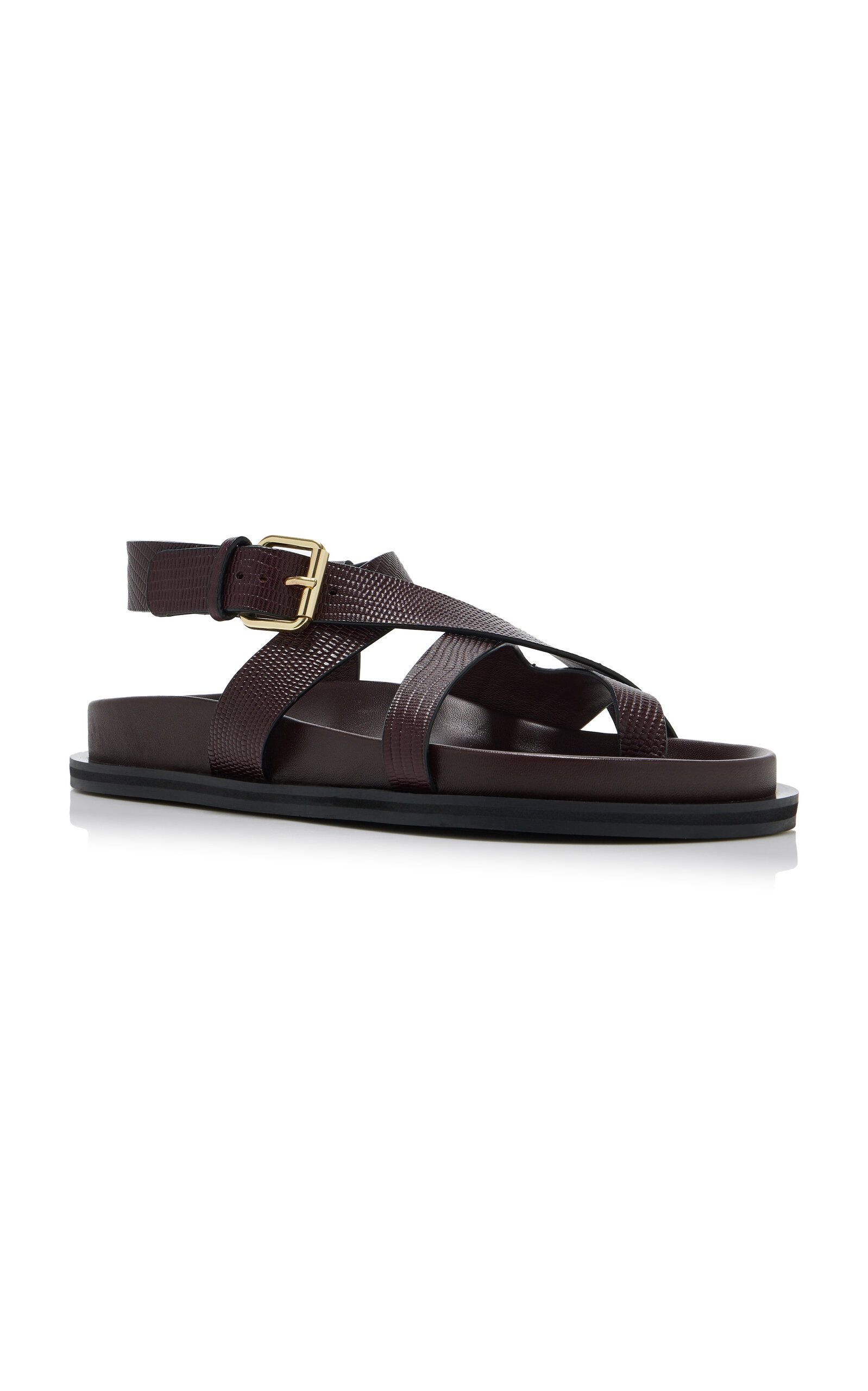 Elbert Leather Sandals burgundy - 4