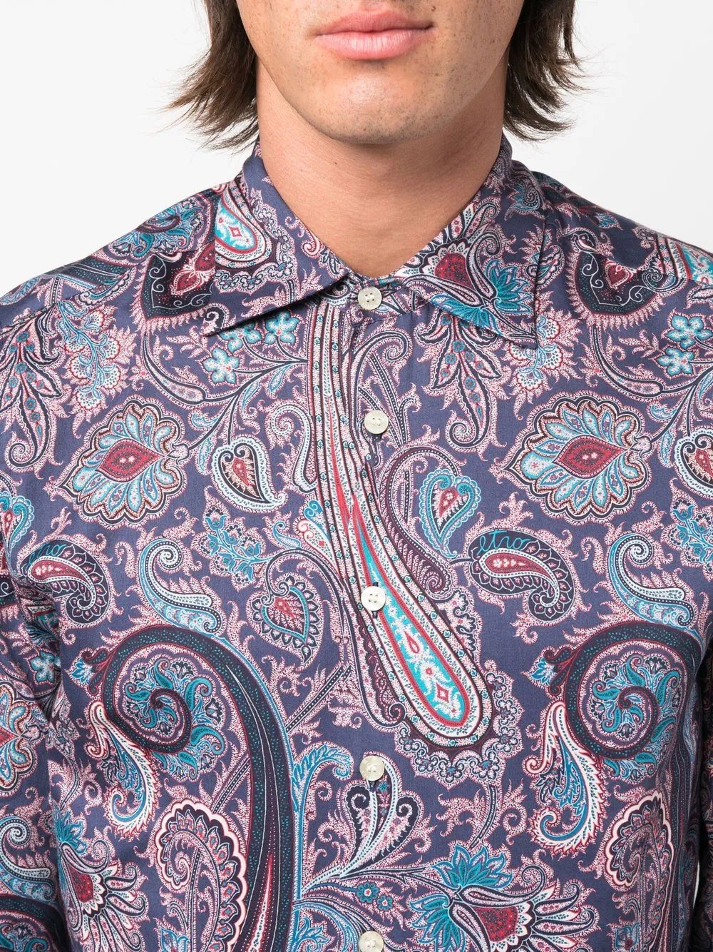 paisley-print long-sleeve shirt - 5