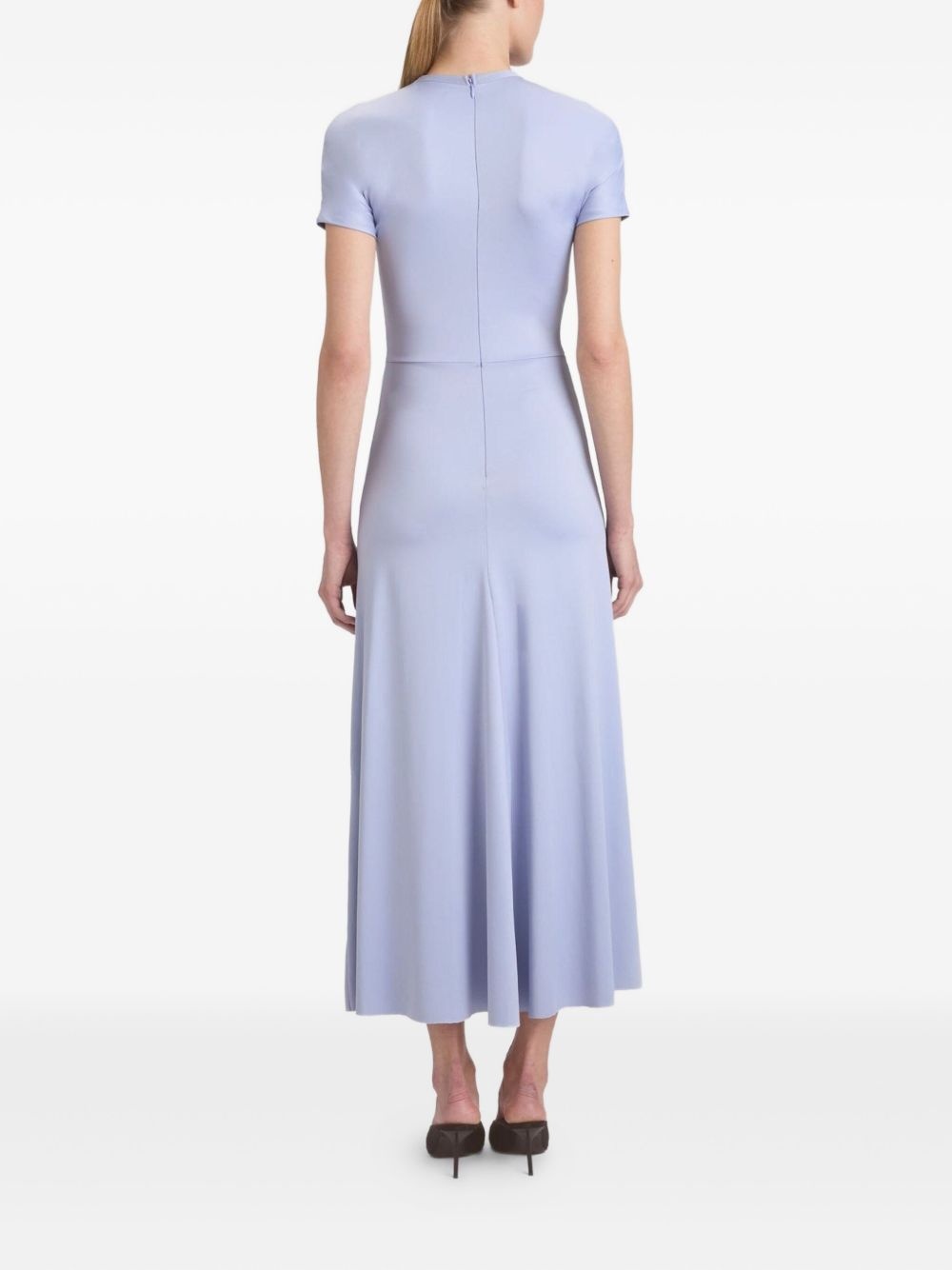 gathered waist midi dress - 4