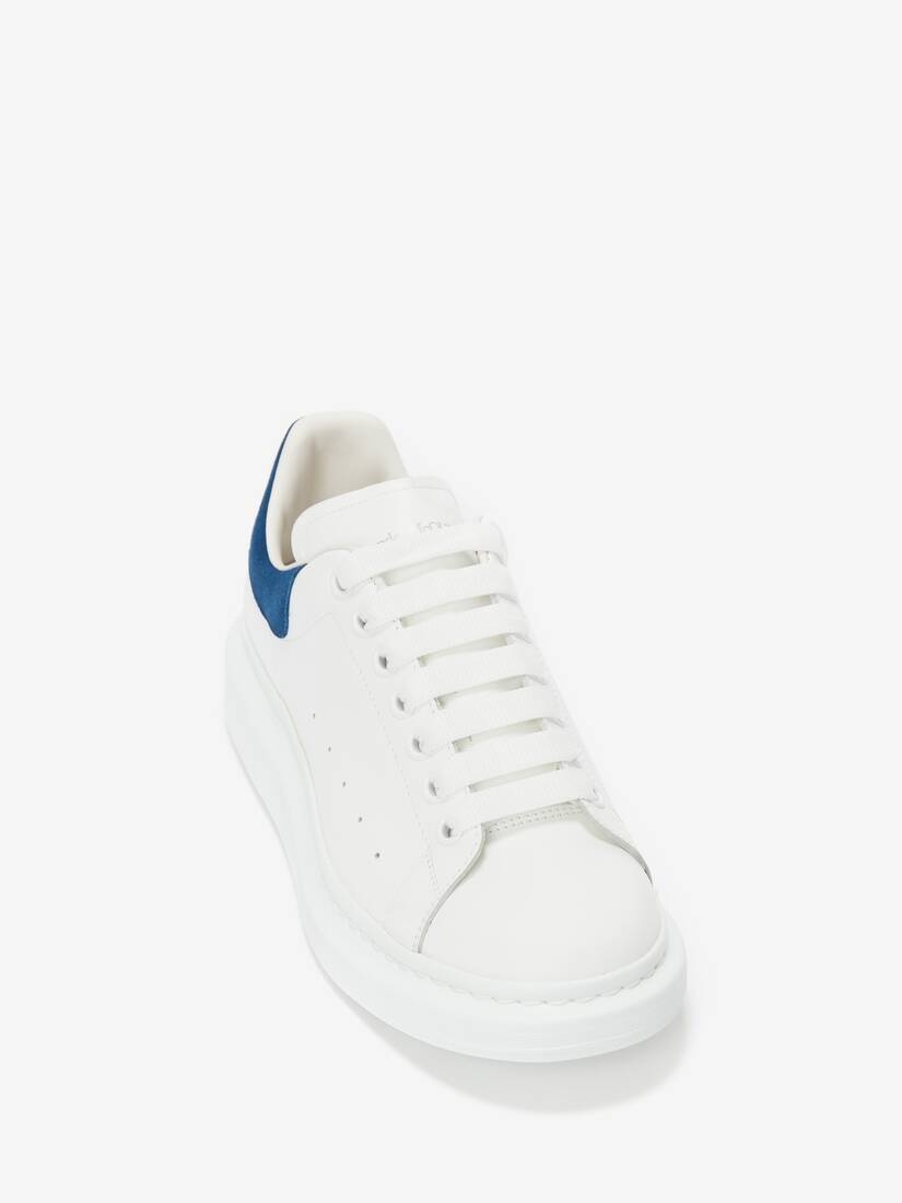 Women's Oversized Sneaker in White/paris Blue - 5