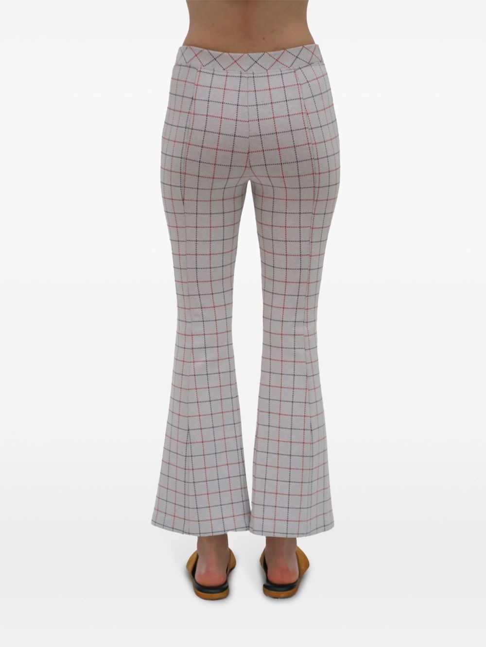 check-pattern trousers - 7