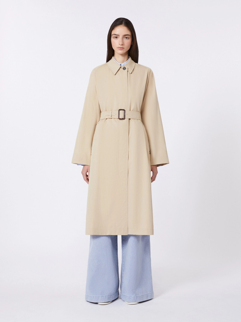 DIVA Water-repellent cotton trench coat - BEIGE 3