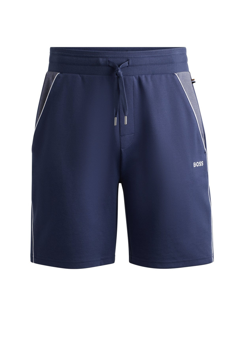SHORTS WITH EMBROIDERED LOGO AND CONTRAST PIPING 1