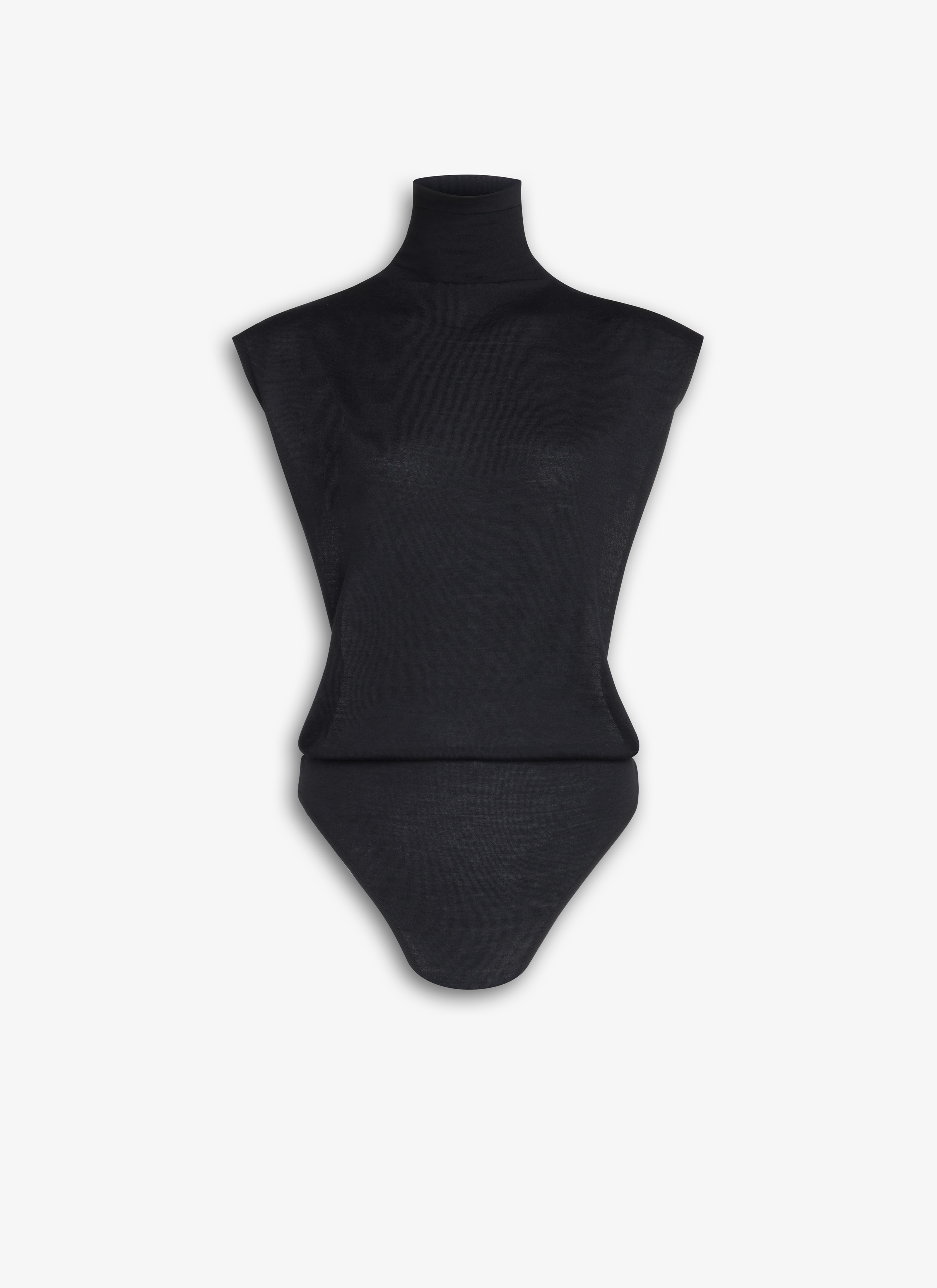 CAP SLEEVE KNIT BODY - 1