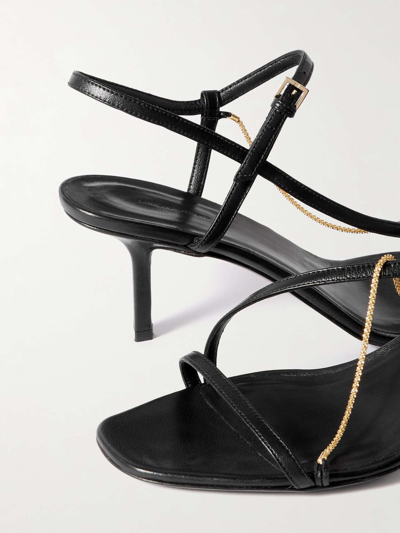Siam leather sandals Black - 4