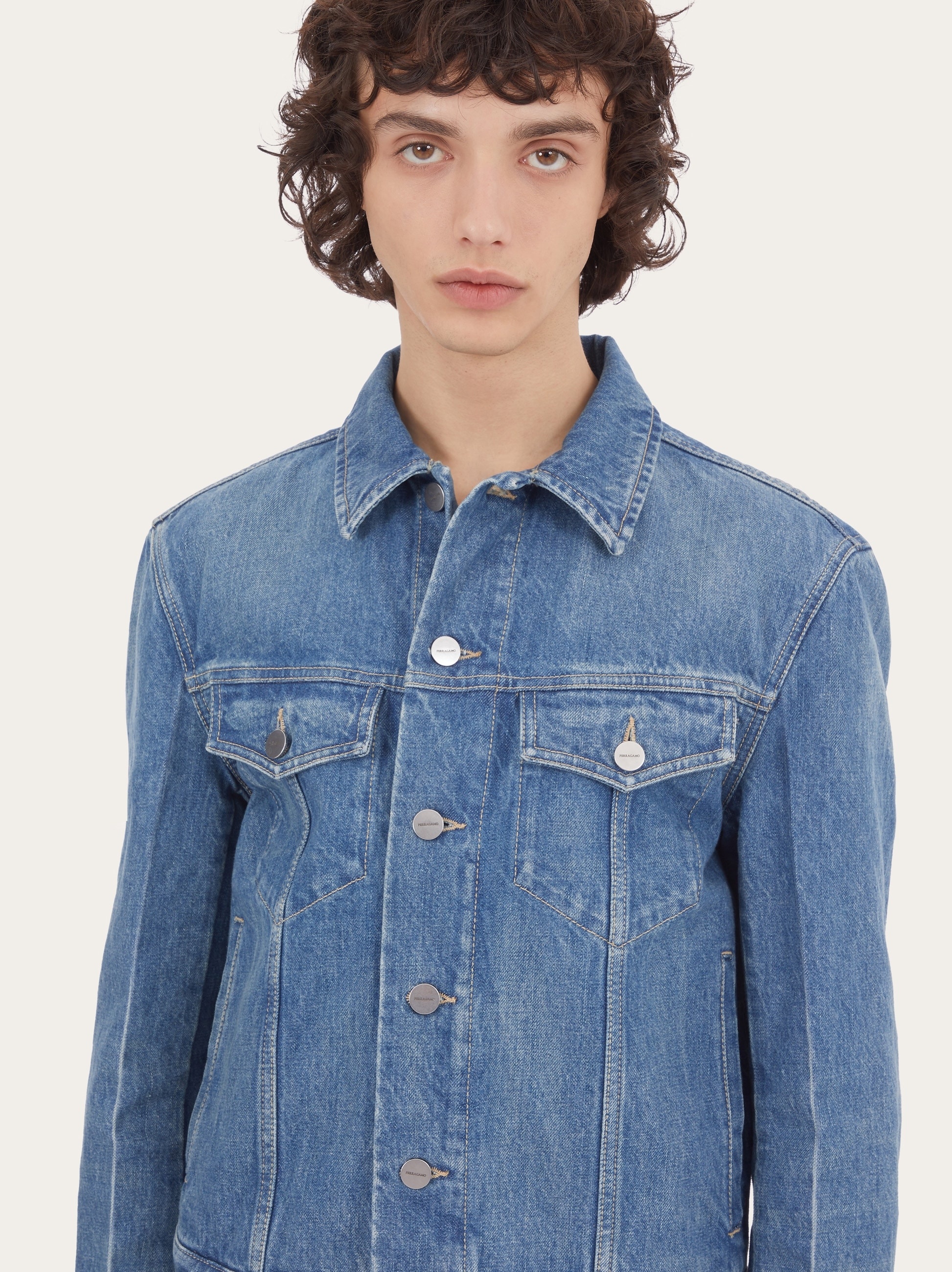 Washed denim jacket - 4