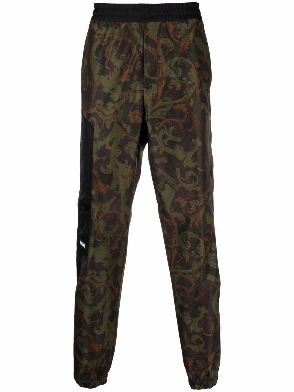 baroque-print track pants - 1