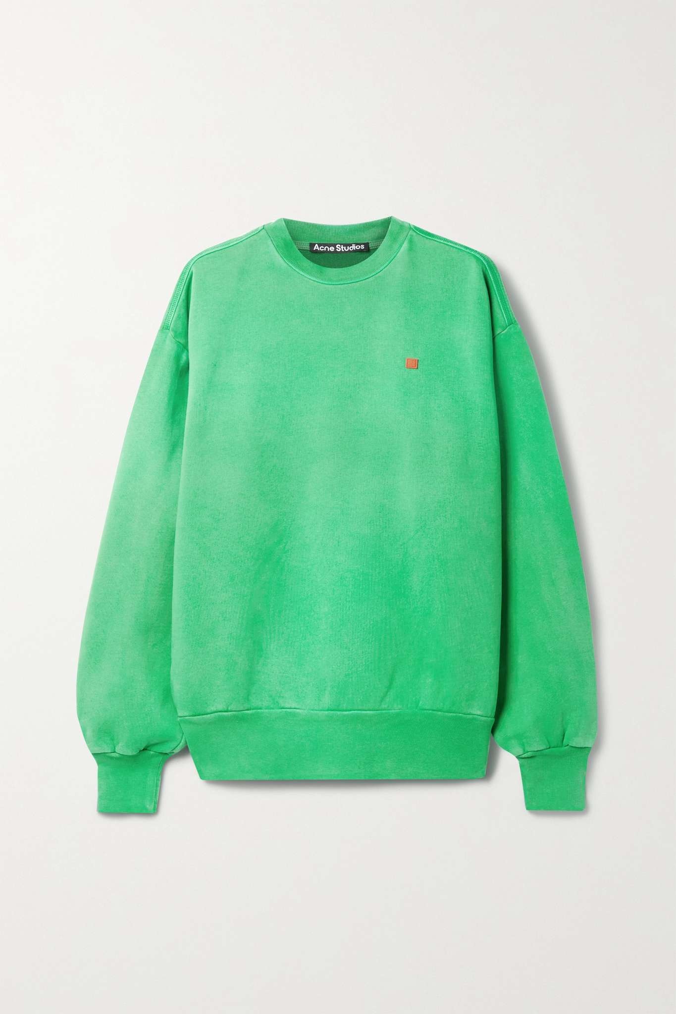 Oversized appliquéd cotton-jersey sweatshirt - 1