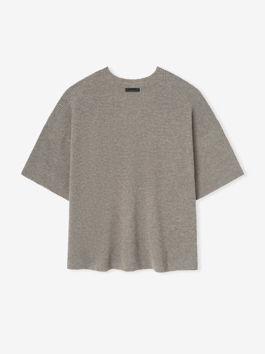 Waffle Short Sleeve Sweater - 4