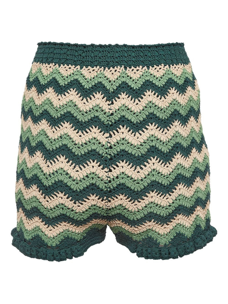 Sandro chevron crochet shorts outlook