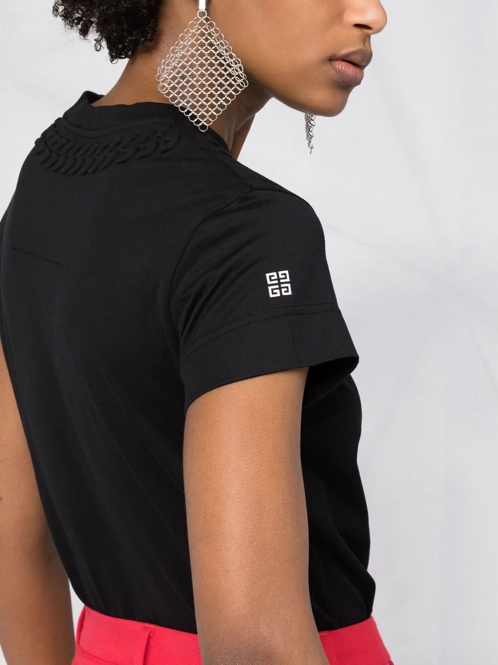 embossed jersey T-shirt - 3