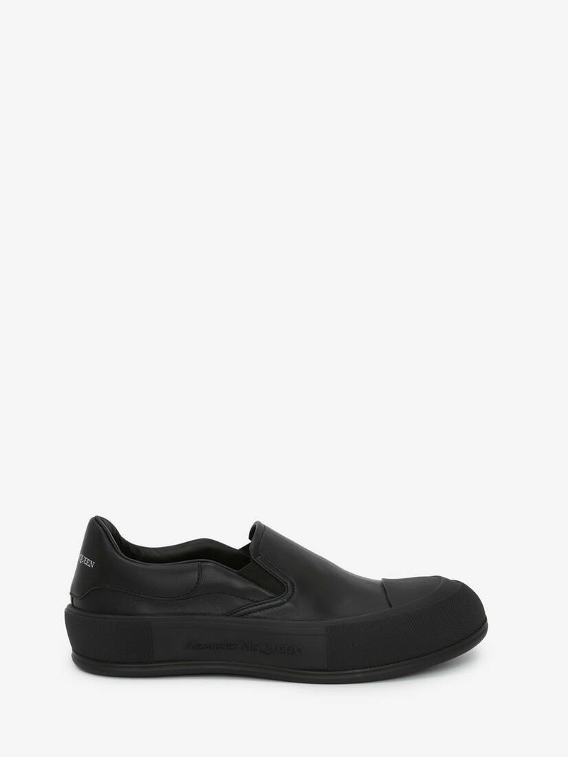 Deck Skate Plimsoll in Black 1