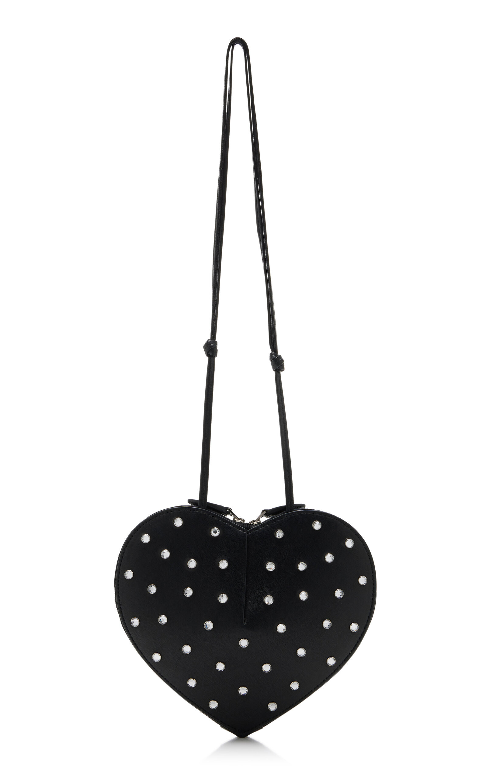 Le Coeur Studded Leather Crossbody Bag black - 5