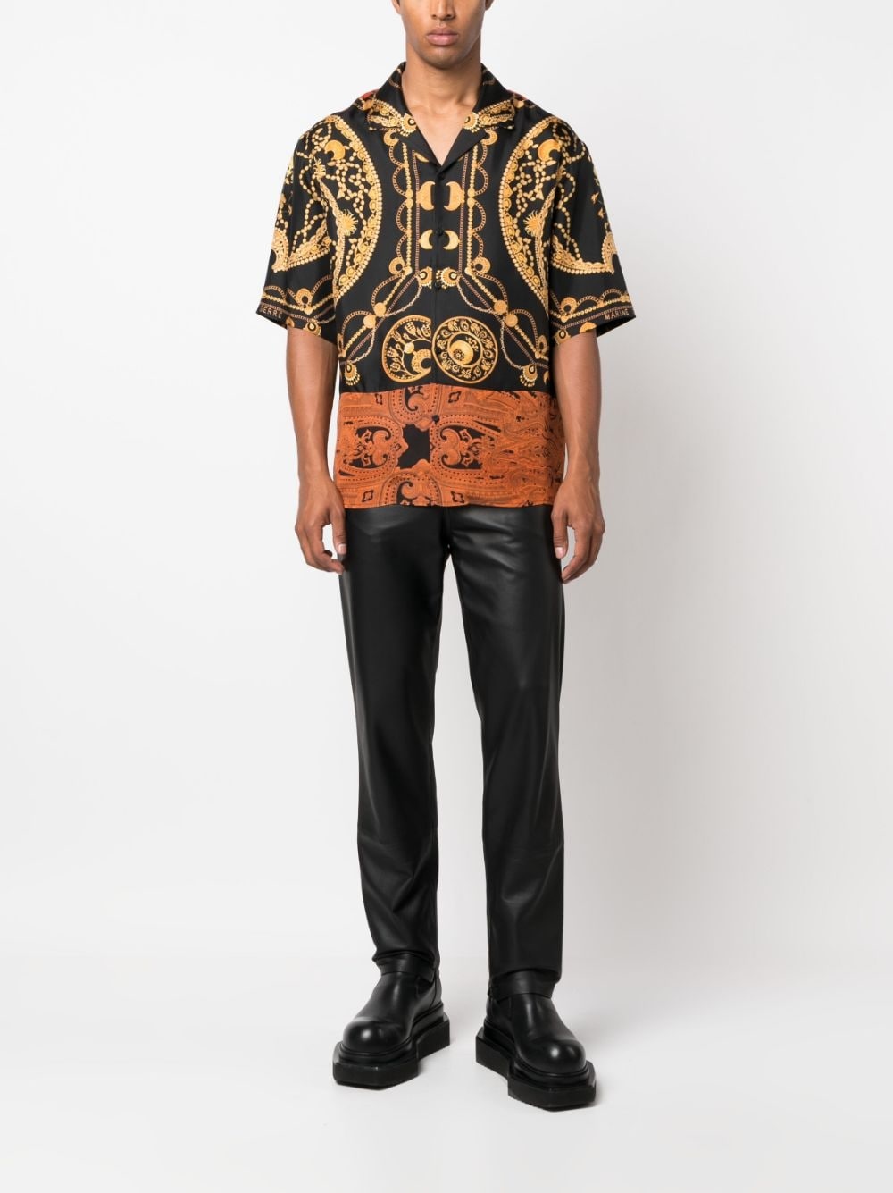 Regenerated silk jewellery-print shirt - 2