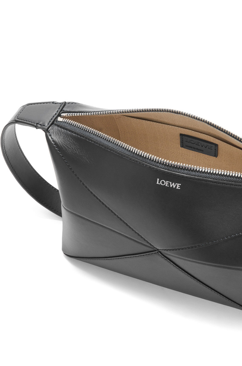 Puzzle Fold wash bag in shiny calfskin 5