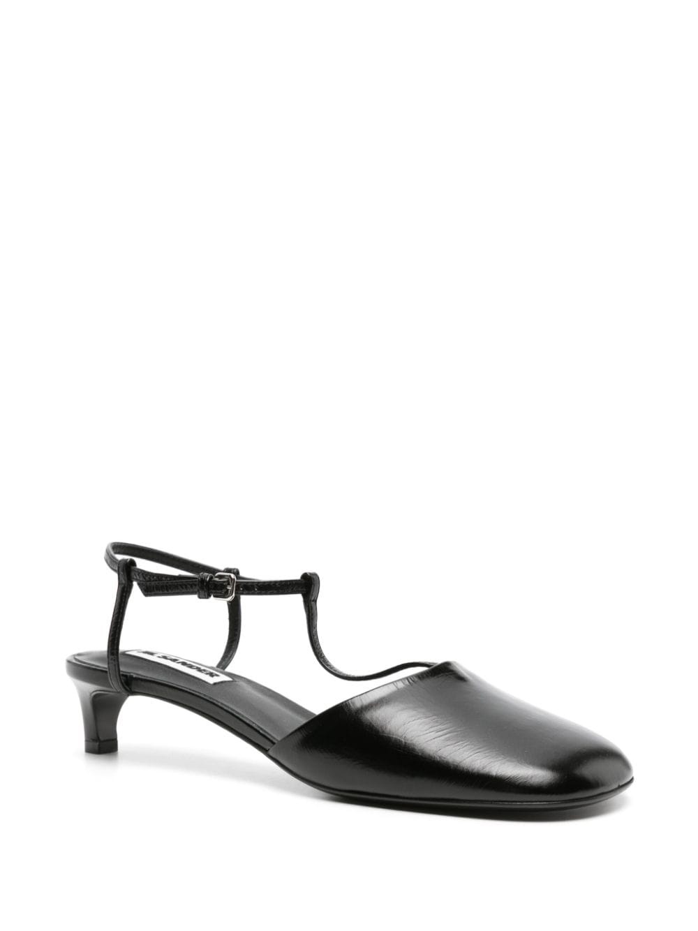 T-bar leather pumps - 2