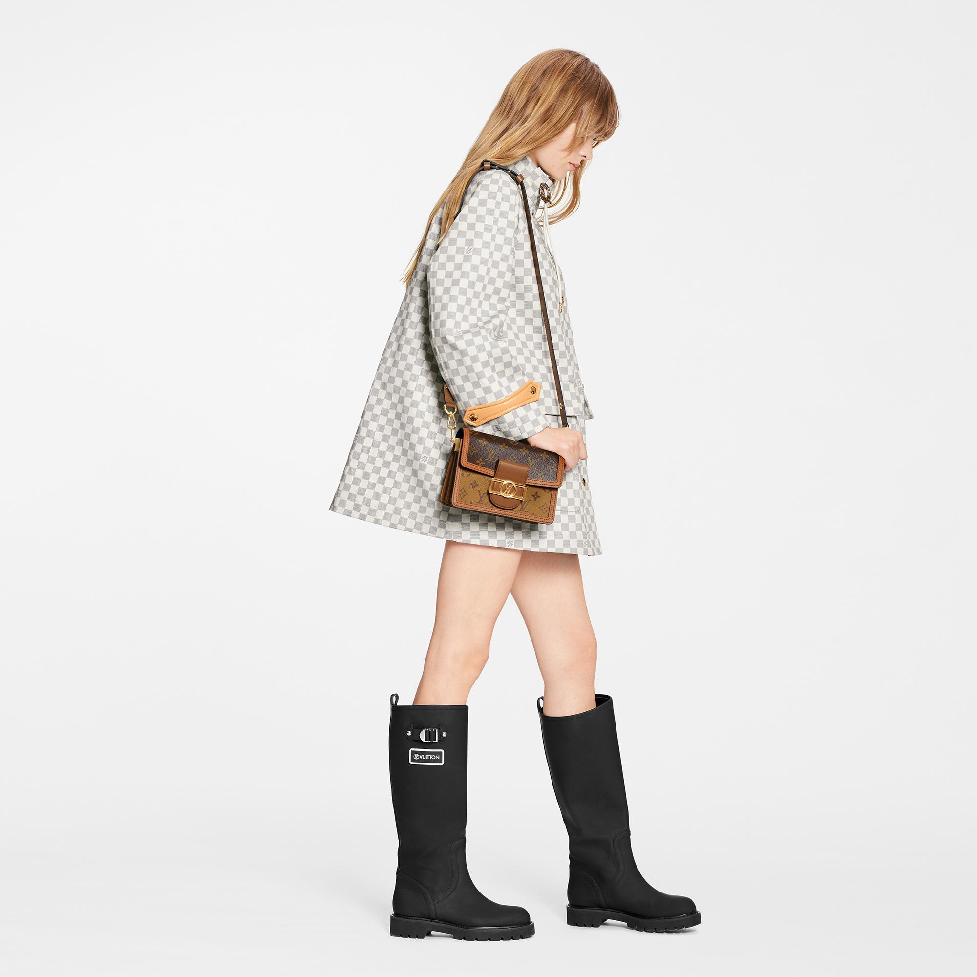 Damier Azur A-Line Coat - 4