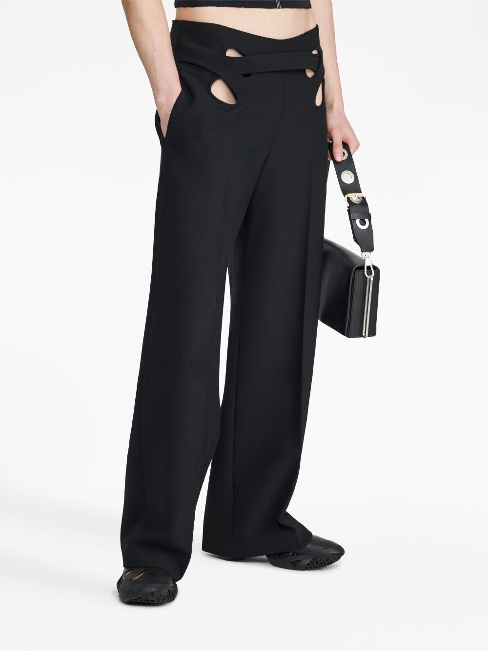 Interloop cut-out tailored trousers - 7