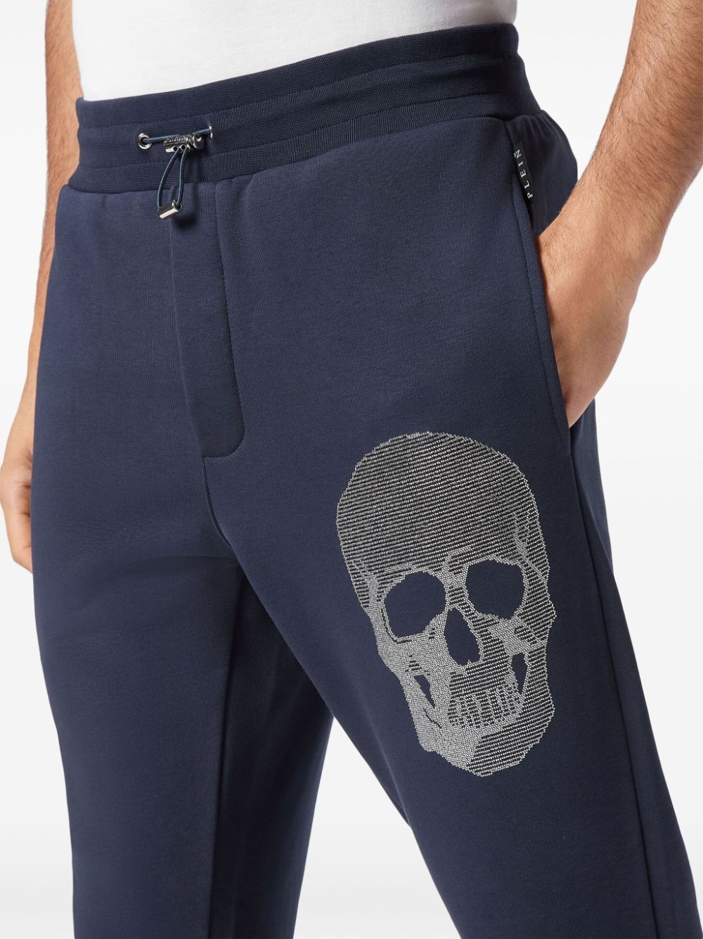 skull-embellished track pants - 4