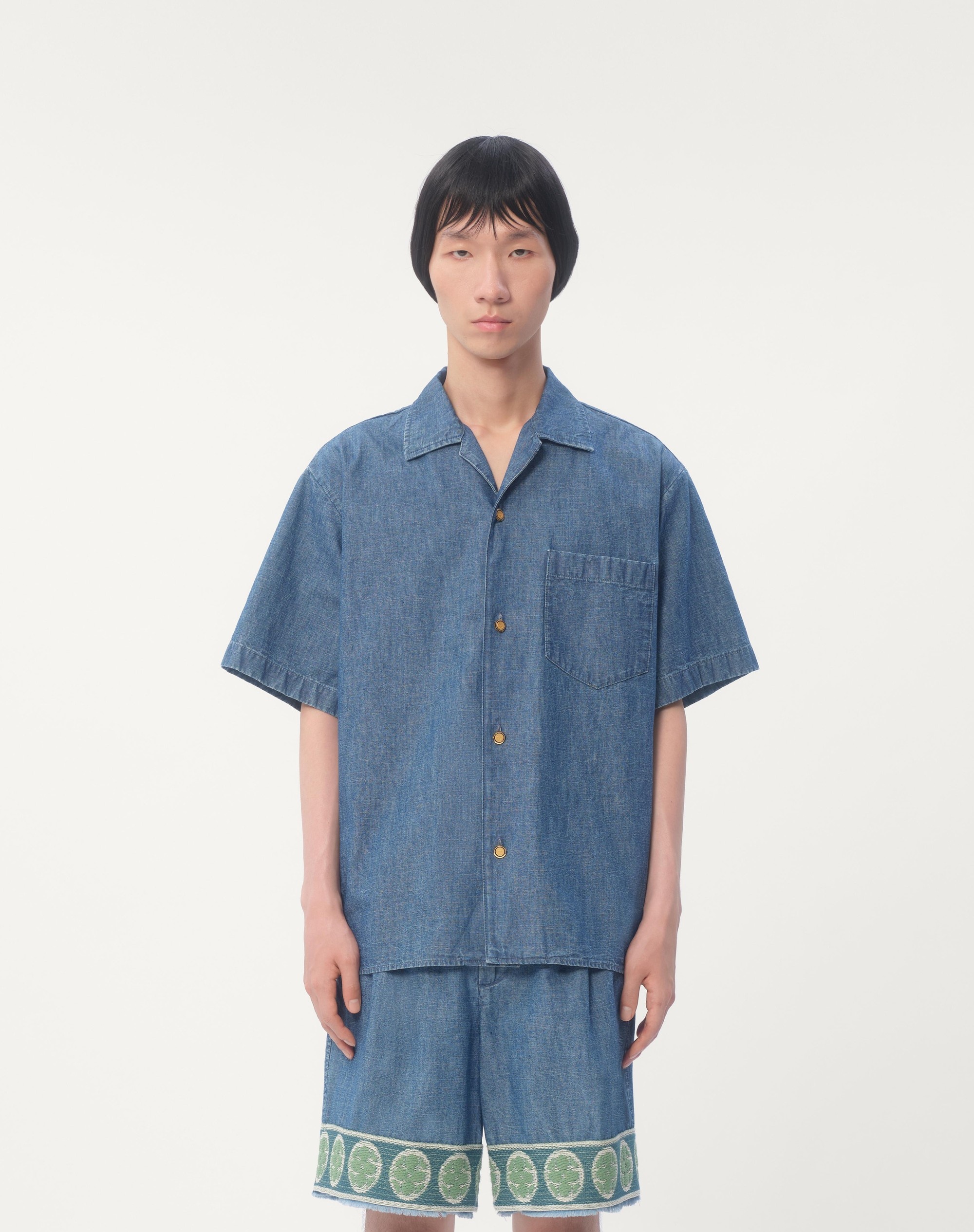 DENIM BOWLING SHIRT - 6