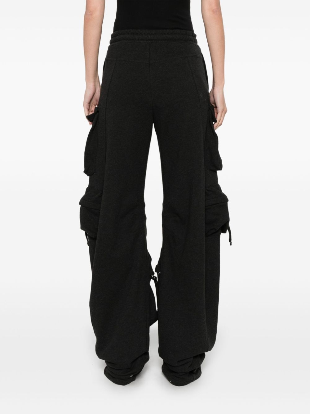 long faded track pants - 4