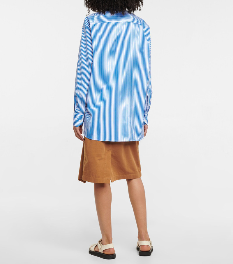 Striped cotton poplin shirt 3