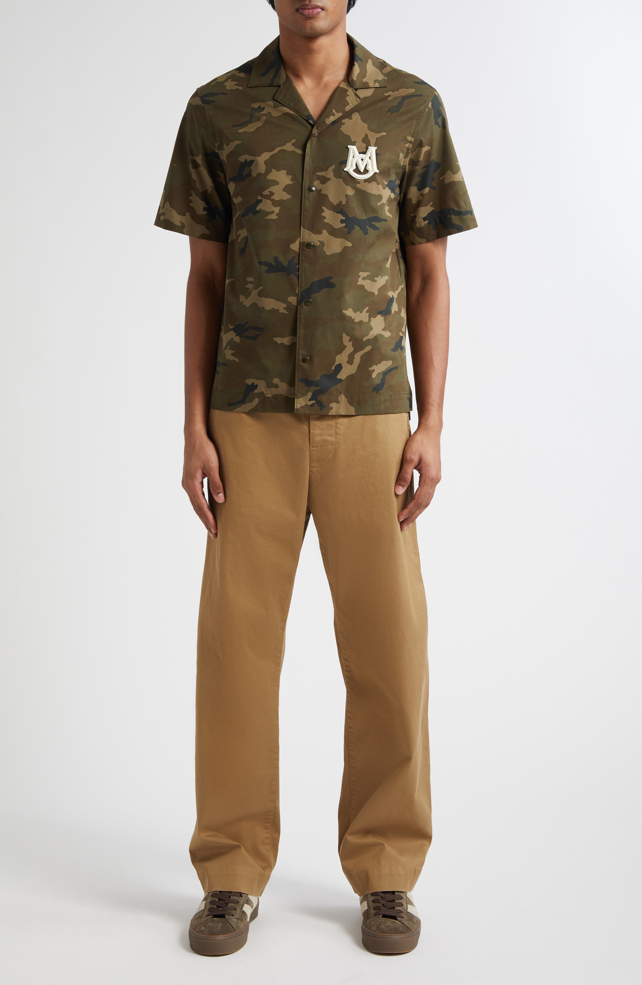 Moncler Cotton Stretch Gabardine Pants in Dijon at Nordstrom - 2